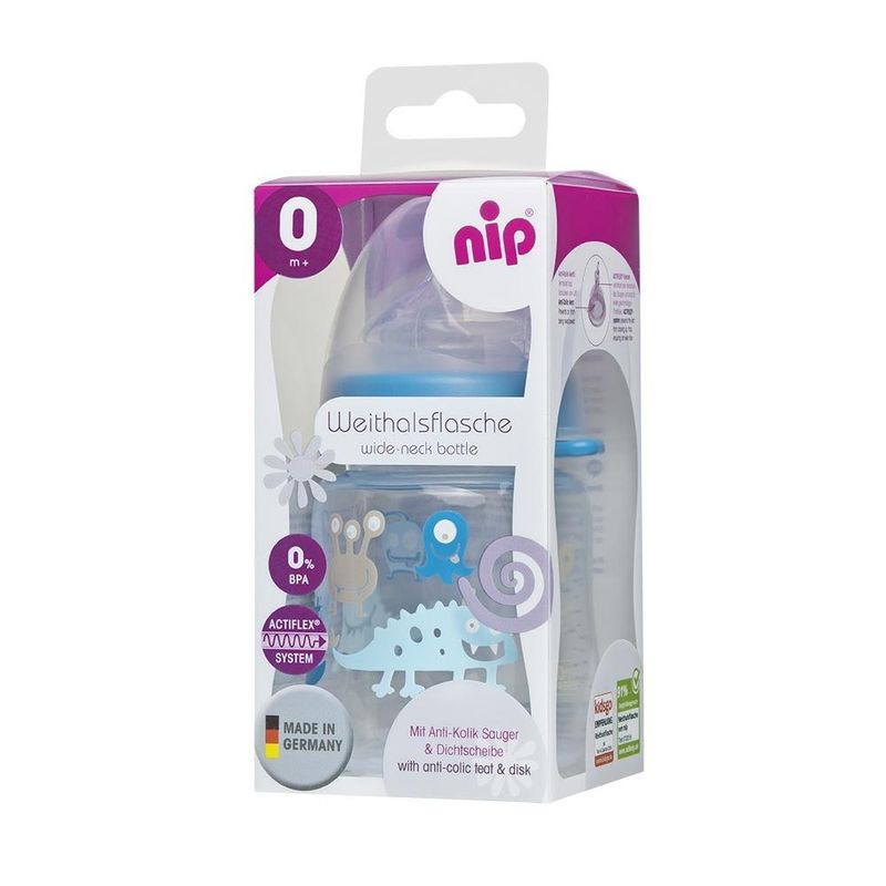 Nip wide neck flaske gutt 150 ml