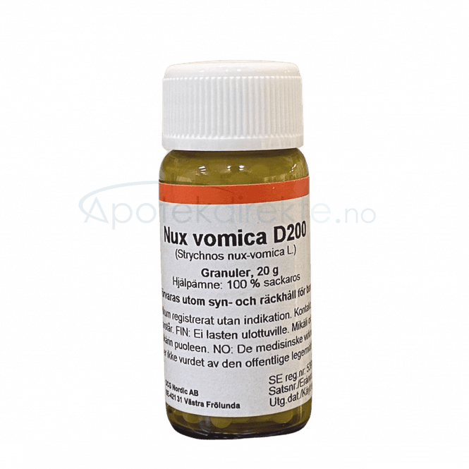 Hovedbilde Nux vomica D200 20 gram piller