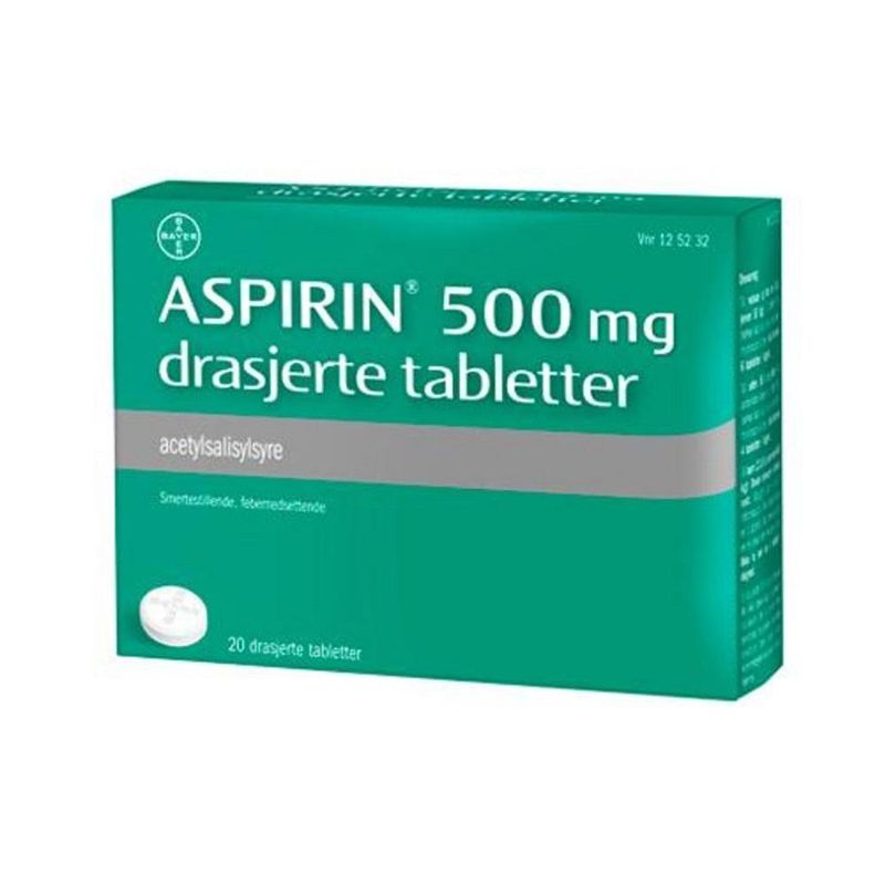 Aspirin 500 mg 20 tabletter