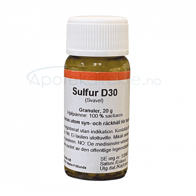 Hovedbilde Sulfur D30 20 gram piller