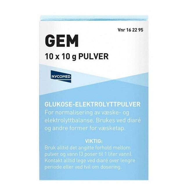 Hovedbilde Gem pulver til mikstur 10 x 10 gram