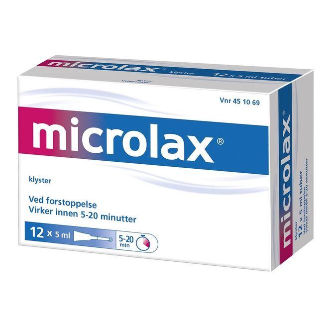 Hovedbilde Microlax klyster 12 x 5 ml 