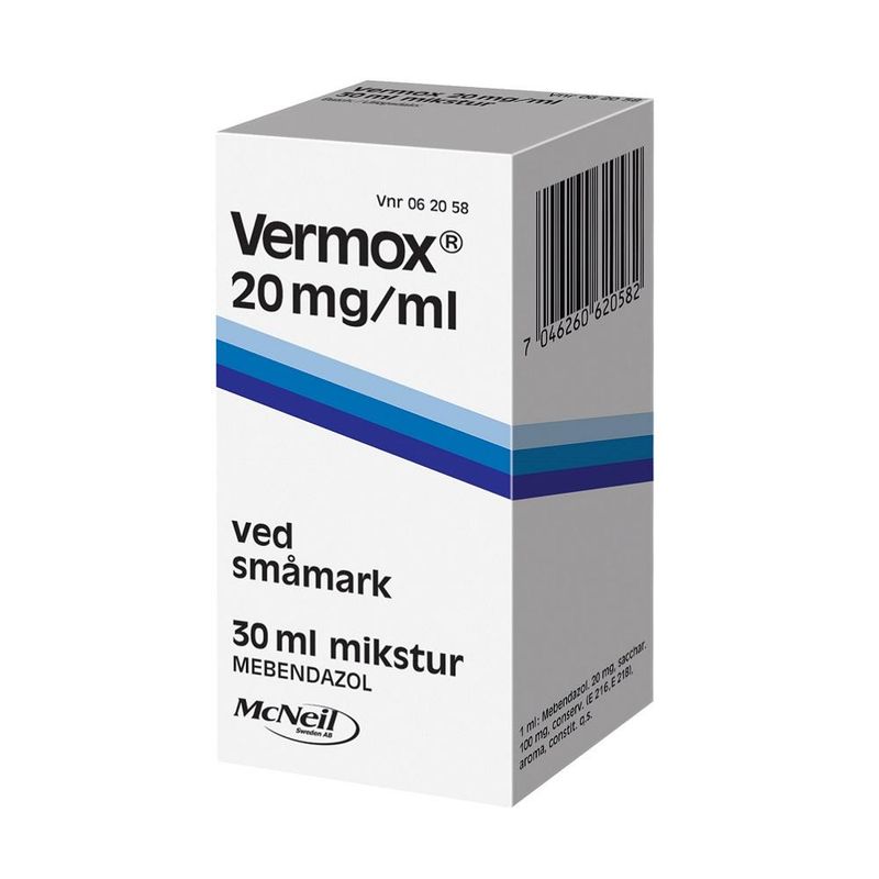 Vermox mikstur 20mg/ml 30 ml