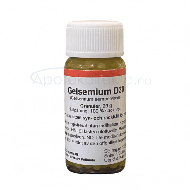 Hovedbilde Gelsemium sempervirens D30 20 gram piller