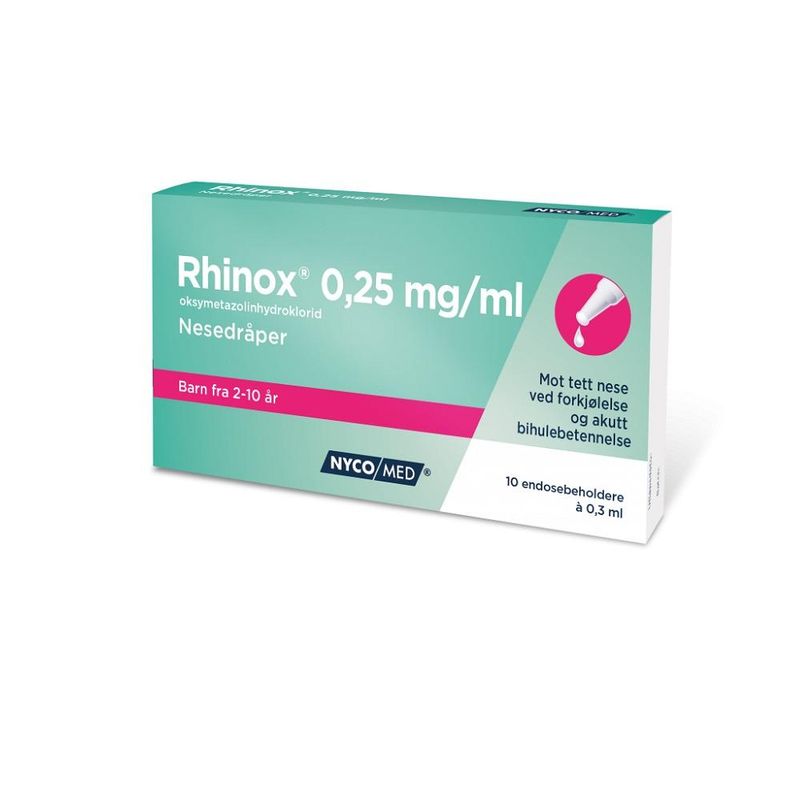 Rhinox nesedr 0.25mg/ml endos 20 x 0.3 ml