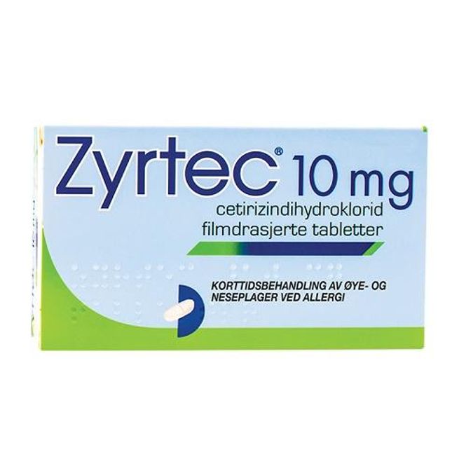 Hovedbilde Zyrtec 10 mg 30 tabletter