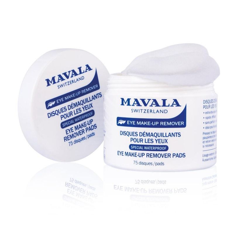 Mavala eye make up remover pads 75 stk