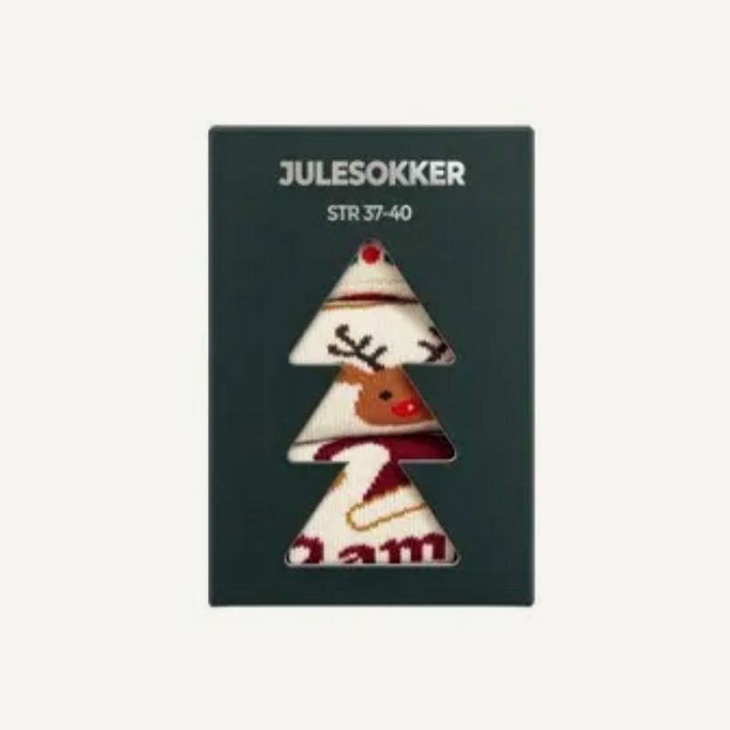NCBF julesokker str 37-40 3 par