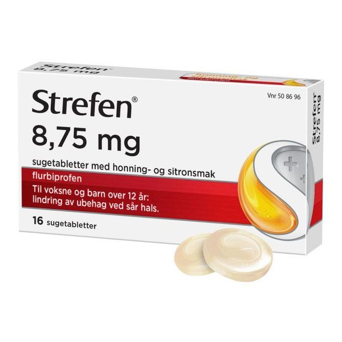 Hovedbilde Strefen sugetablett 8,75 mg 16 stk