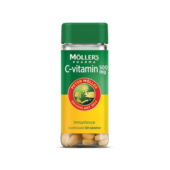 Hovedbilde Møllers vit-C tablett 500mg 120 stk