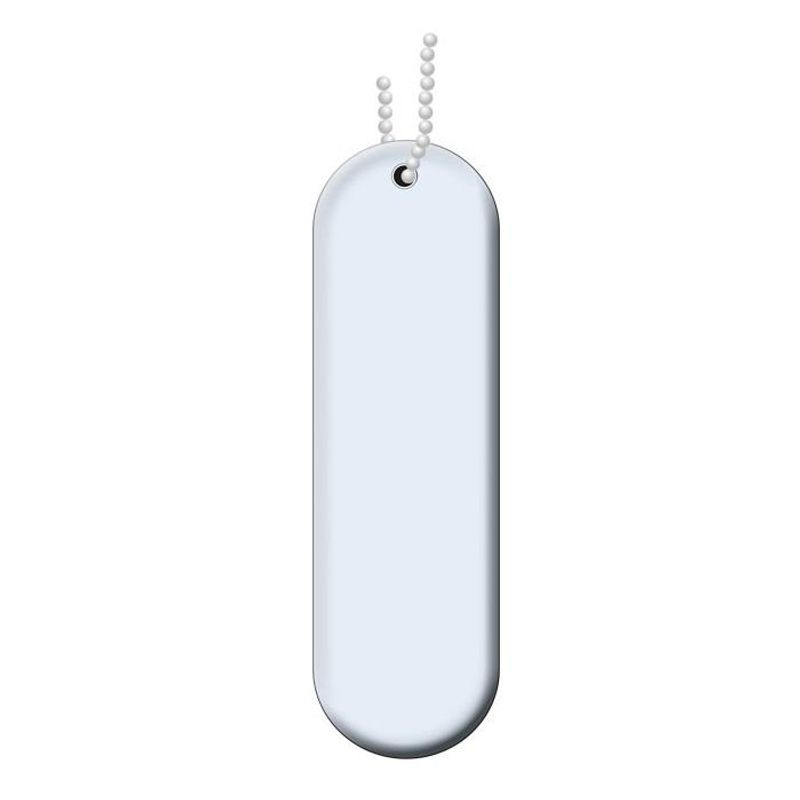 Refleks oblong hvit 