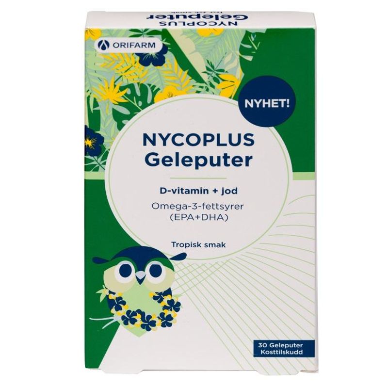 Nycoplus omega-3 gelepute tropisk 30 stk