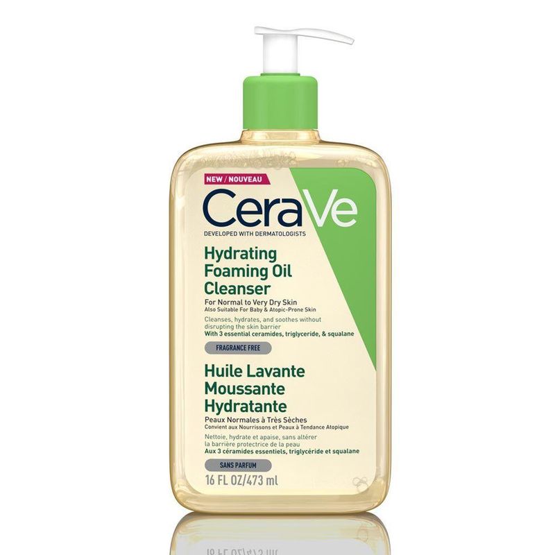 Cerave hydrating foaming oil cleanser 473 ml