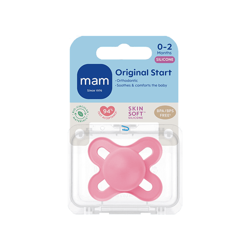 Mam narresmokk original start silicone pink 0-2mnd