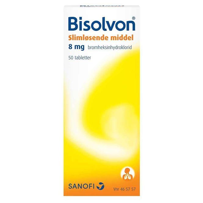 Hovedbilde Bisolvon tablett 8 mg 50 stk