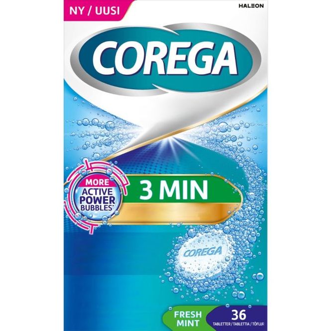 Hovedbilde Corega 3min rensetablett 36 stk