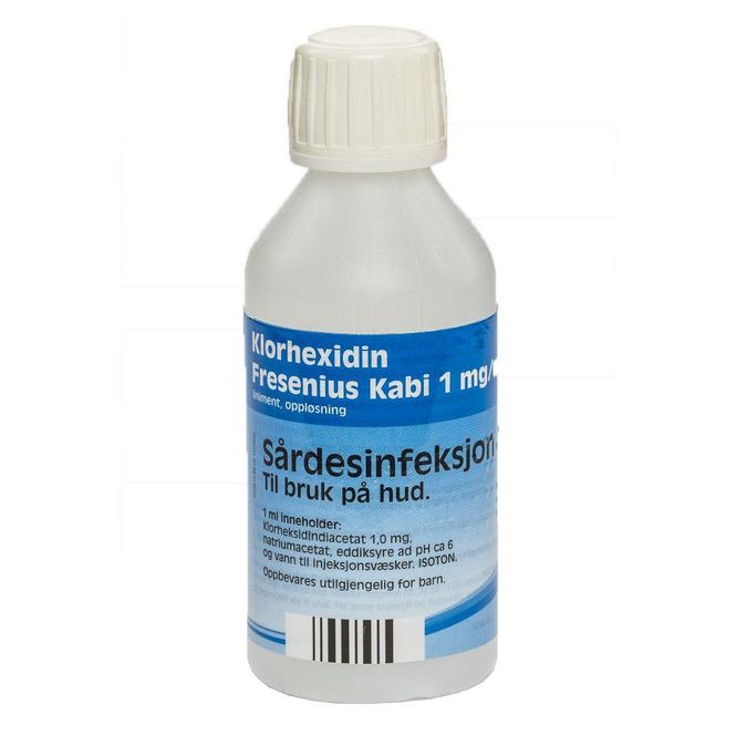 Hovedbilde Klorhexidin fresen liniment 1 mg/ml 125 ml