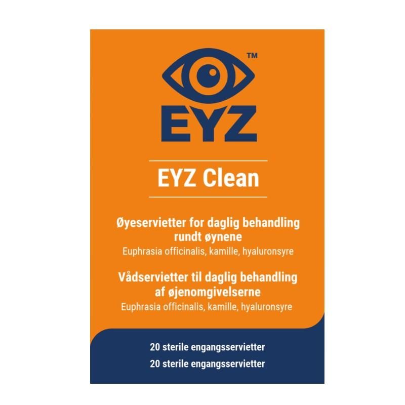 Eyz clean øyeservietter 20 stk
