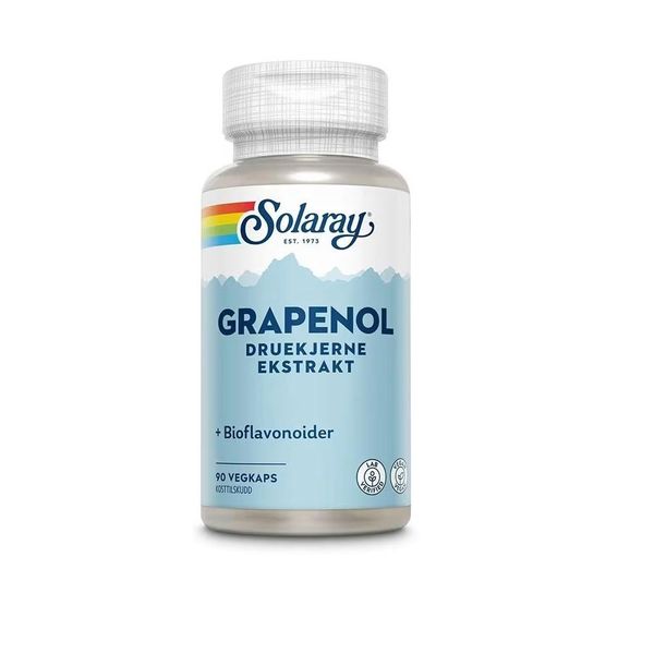 Hovedbilde Solaray grapenol 50mg veg øko kapsel 90 stk