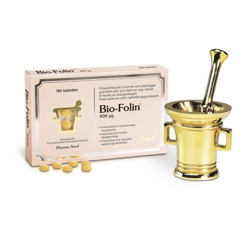 Bio-folin tablett 400 mcg 180 stk