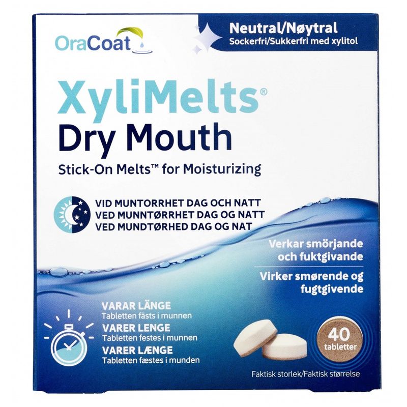 Xylimelts nøytral klebetablett 40 stk